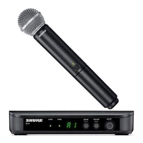 Microfone Shure Blx24br B58 J10 Sem Fio Beta58 Para Vocais