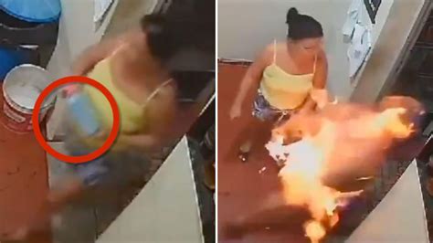 Video Mujer Prende Fuego A Su Esposo Tras Pelea Por Celos N