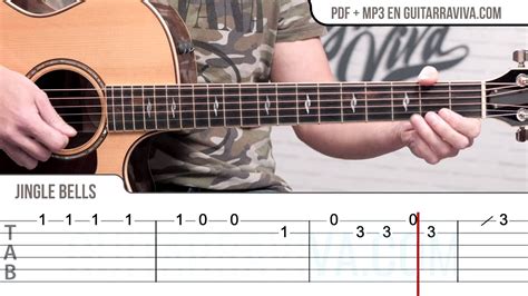 Jingle Bells Melodía Fácil Para Guitarra Cover Tutorial Tabs