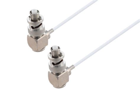 Shv Plug Right Angle To Shv Plug Right Angle Cable Using Rg Coax