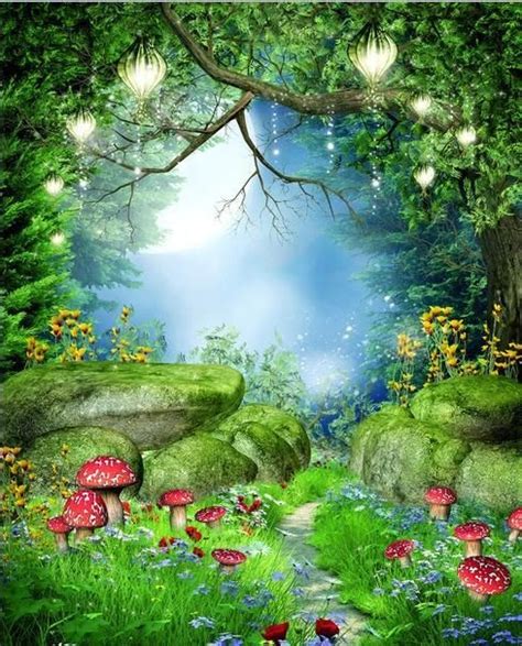 Fairy Garden Wallpaper Mural Wall