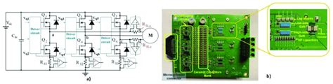 A Inverter Board Schematic With Current Sensing Arrangement On The