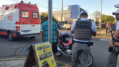 Acidente Entre Duas Motos Deixa Idoso De Anos Ferido