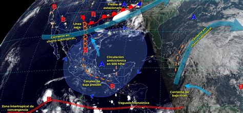 La circulación anticiclónica posicionada en niveles medios de la