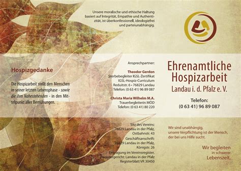 Flyer Ehrenamtliche Hospizarbeit Pdf