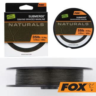 Fox Naturals Submerge Sinking Braid 600m Green Anglerwelt Net