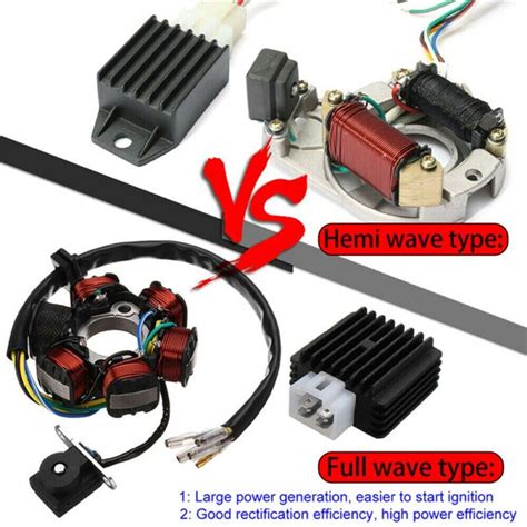 Cc Mini Atv Complete Wiring Harness Cdi Stator Coil Pole