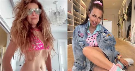 Thalía presumió diminuta cintura en bikini rosa a sus 51 años Infobae