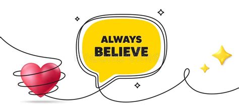 Always Believe Motivation Quote Motivational Slogan Continuous Line