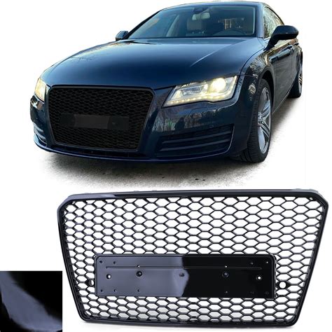 Grille Calandre Audi A C G Noir Brillant Look Rs