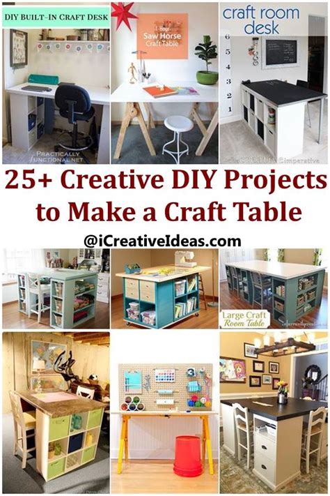 Creative Ideas - DIY Customized Craft Desk - i Creative Ideas