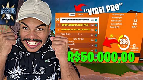 Valendo R Ficamos Top Nesse Campeonato De Fortnite Youtube