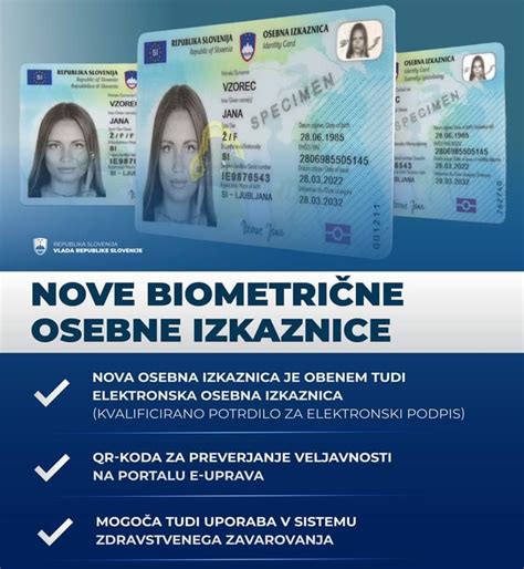 Nove Biometri Ne Osebne Izkaznice E Koro Ka