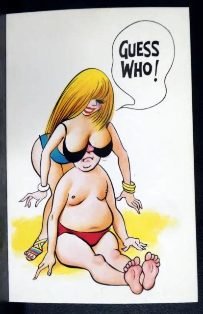 VINTAGE SAUCY SEASIDE Comic Postcard BAMFORTH Comic Series NO 1 1