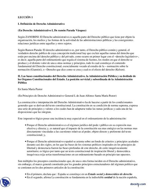 Administración Y Leyes En España Derecho Administrativo Apuntes