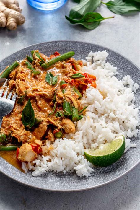 Slow Cooker Thai Red Curry Chicken And Veggies The Defined Dish