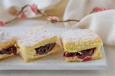 TORTINE ALLA CREMA E MARMELLATA VELOCI E Facili