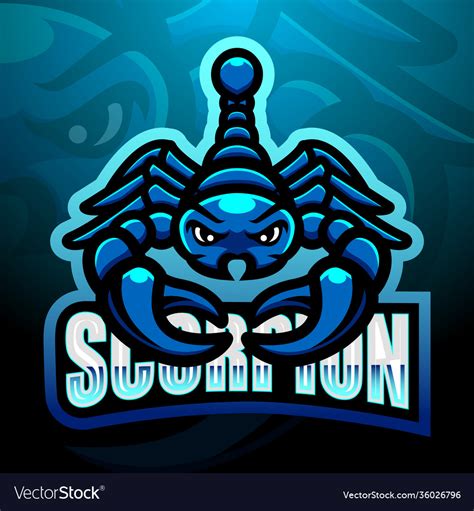 Scorpion Mascot Esport Logo Design Royalty Free Vector Image