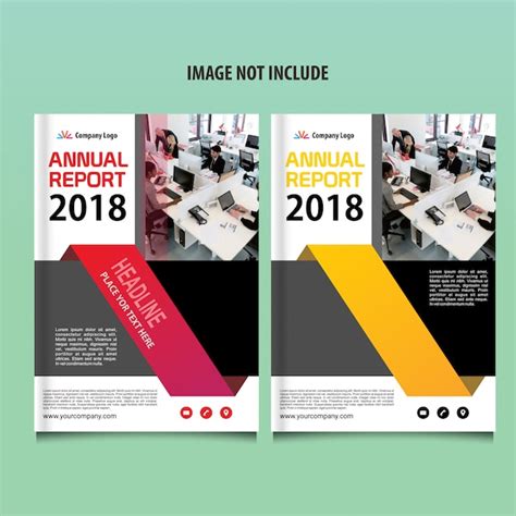 Premium Vector Modern Annual Report Cover Template