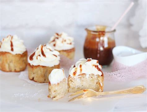 Apfel Cupcakes mit Salz Karamell Soße Backfeevi