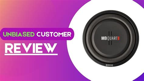 Mb Quart Ds Discus Shallow Mount Subwoofer Review Youtube