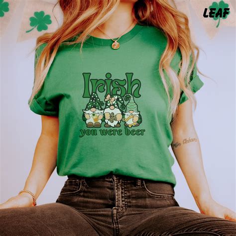 Irish You Were Beer St Patricks Day Shirt Women St Patricks Day Tee