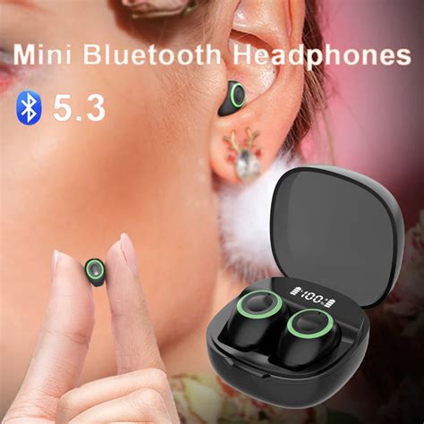 Tws Oordopjes Mini Onzichtbare Mini Hoofdtelefoon Bluetooth 53 Koptelefoon Draadloze Headsets