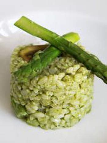 Risotto aux asperges et à la crème de roquette 65 recettes de