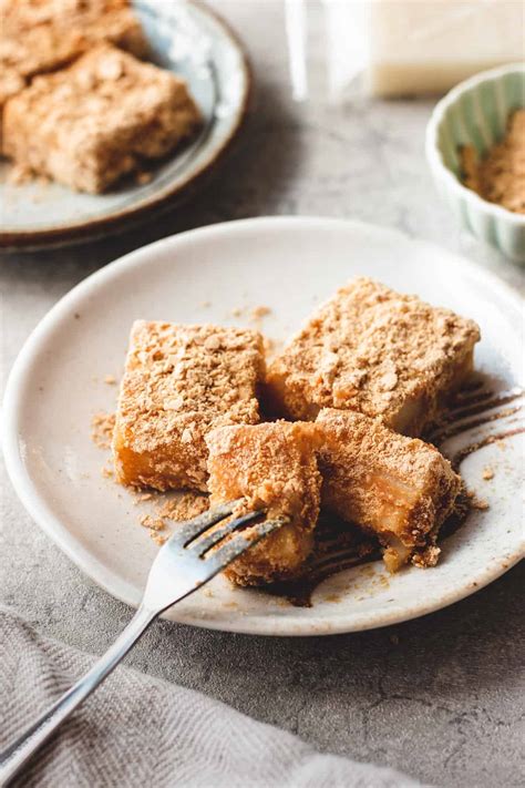 Kinako Mochi (Grilled Mochi With Soybean Flour) - Chef JA Cooks