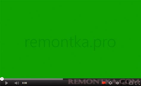 Зеленый экран видео — что делать - РЕМОНТКА