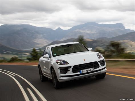 2020 Porsche Macan Turbo Color Carrara White Metallic Front Three