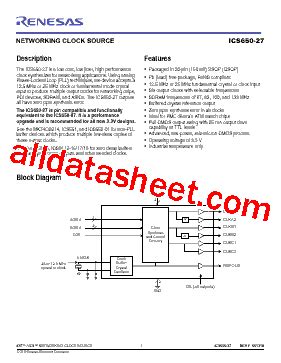 650R-27ILF Datasheet(PDF) - Renesas Technology Corp