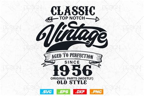 Aged To Perfection 68th Birthday Svg Png Vintage 3840315