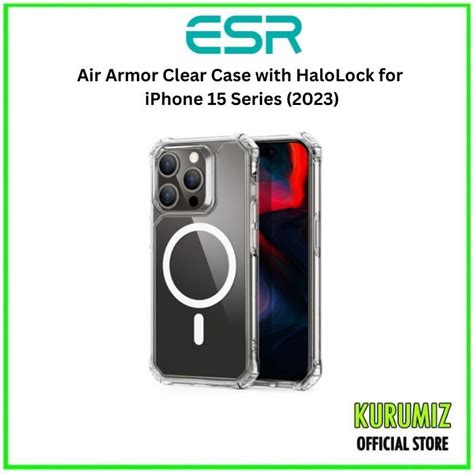 ESR Air Armor Clear Case With HaloLock For IPhone 15 Pro 2023 Mobile