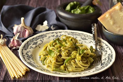 Pasta Al Pesto Genovese Siciliani Creativi In Cucina