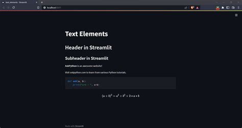 An Introduction To Streamlit Askpython