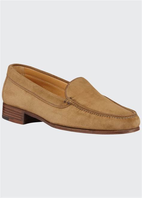 Gravati Suede Venetian Loafer - Bergdorf Goodman