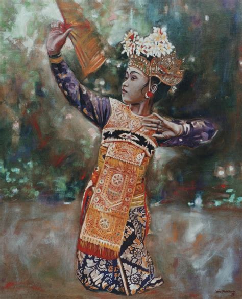 Legong Dancer Bali X Cm Oil On Canvas Lukisan Lukisan Kanvas