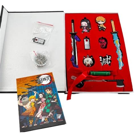 Coffret 15 pièces Demon Slayer Goodies Réplique Manga Ciné