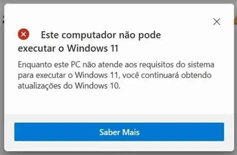 Como resolver Este computador não pode executar o Windows 11