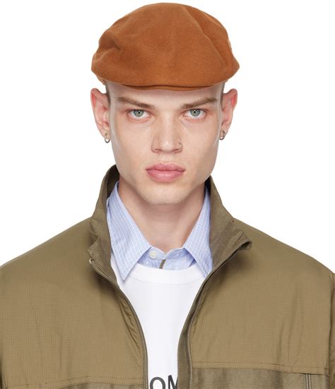 Comme des Garçons Shirt Brown Brushed Cap SSENSE