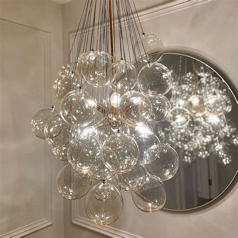 Mirabel Gold Cluster Bubble Ceiling Light Pendant Rowen Homes