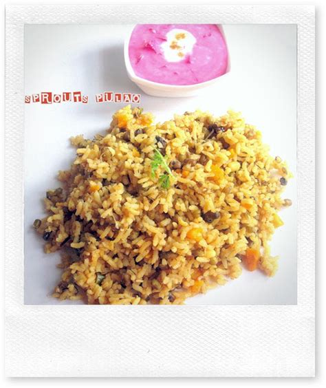 Sprouts Pulao And Mixed Vegetable Raita | Chitra's Food Book