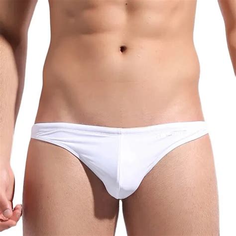 Sexy Men Swim Thong Desmiit Swimwear Mini Briefs Bikini Swimming Trunks