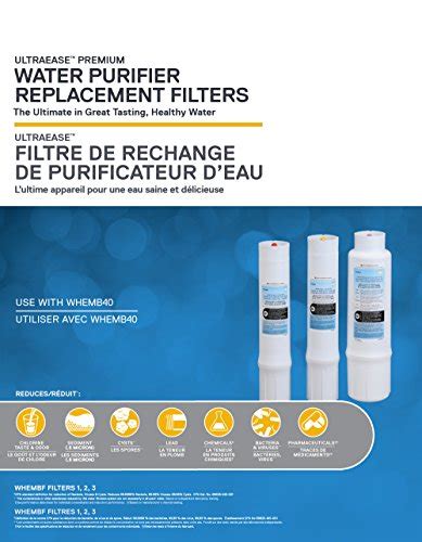 Whirlpool WHEMBF Water Purifier Replacement Filters Fits Systems