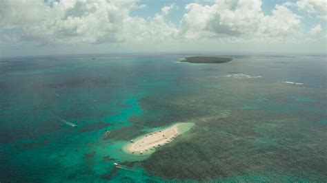 Premium Photo Tropical Island With Sandy Beach Naked Island Siargao