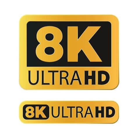 8K Ultra HD Resolution Icon