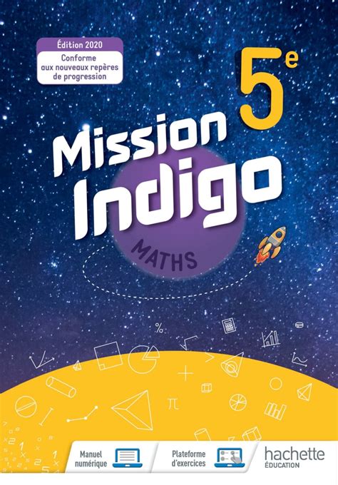 5ème Mission Indigo Mathématiques Cycle 4 Éd 2020 La LIB