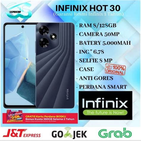Jual Infinix Hot 30 NFC Ram 8GB Rom 256GB 8 256 Garansi Resmi Infinix 1 Tahun Shopee Indonesia
