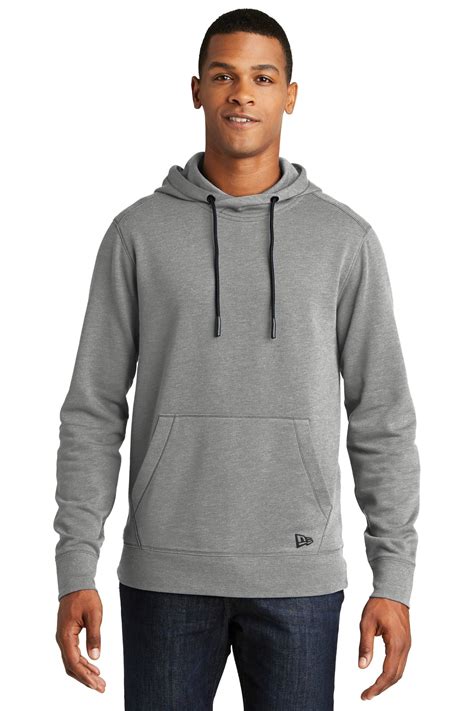 New Era Embroidered Mens Tri Blend Fleece Pullover Hoodie